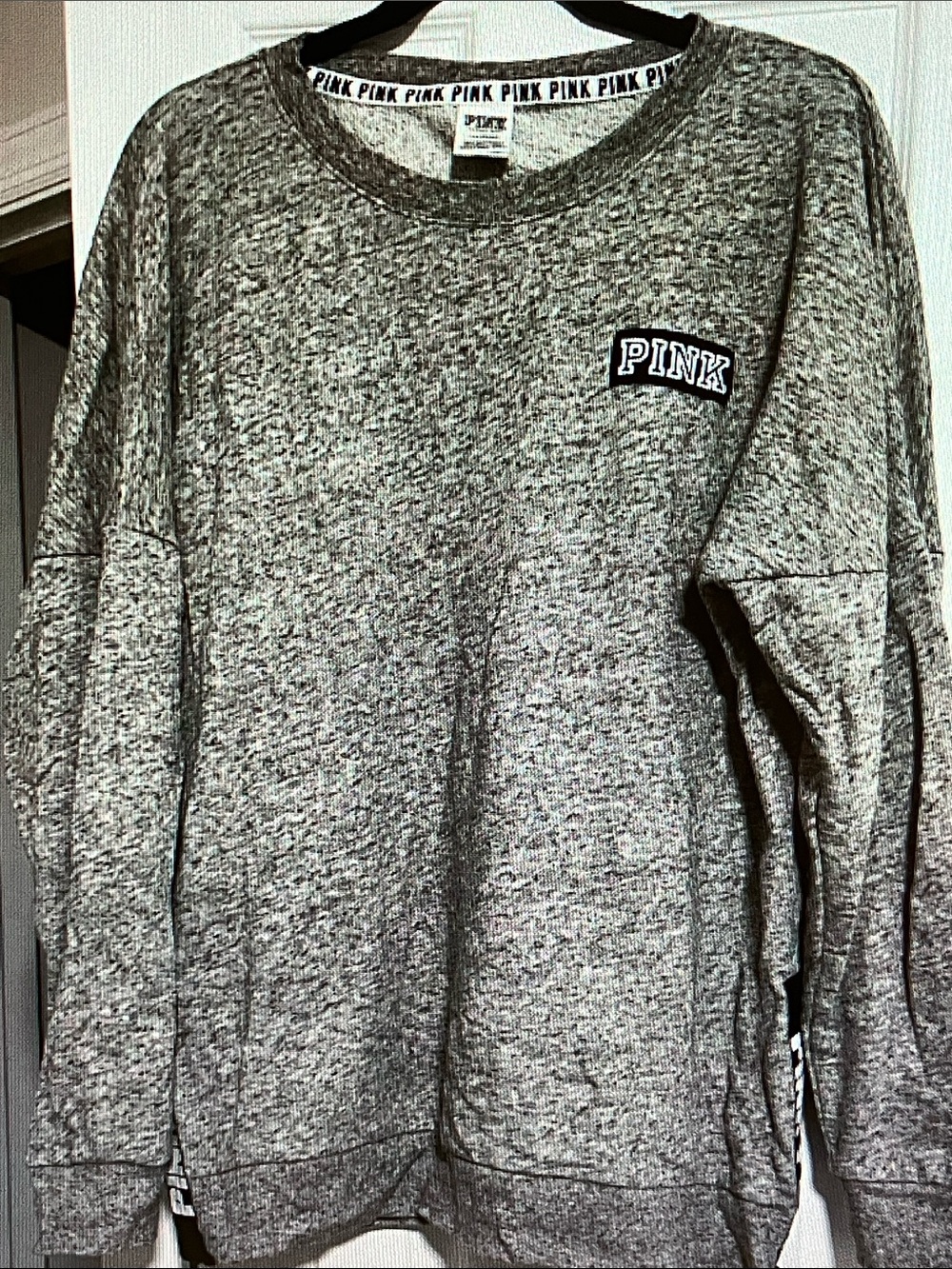 PINK Victoria's Secret Gray Heather Crewneck Sweatshirt